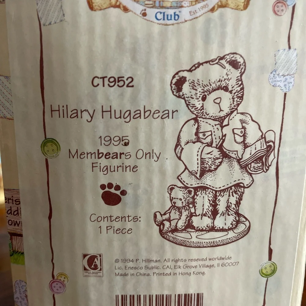 Cherished Teddy figurine members only 1995 - Picture 2 of 2